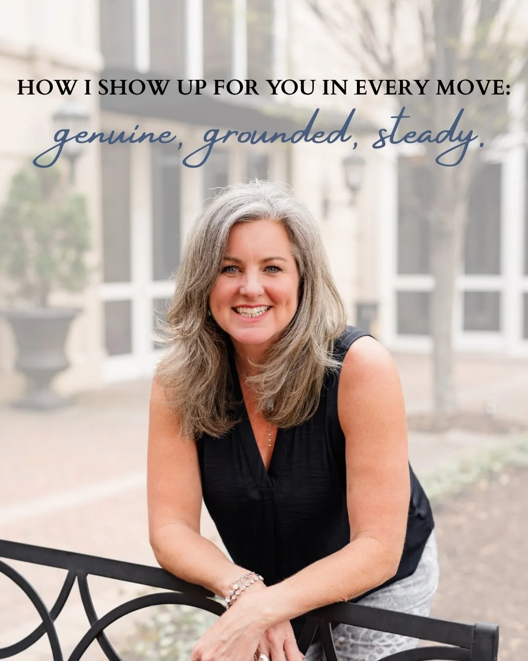 When you work with me, you&rsquo;re not just hiring an agent. You&rsquo;re gaining someone who truly cares. 🩶

GENUINE in how I communicate.
GROUNDED in how I guide you.
STEADY when things get bumpy.

From the first conversation to the closing table