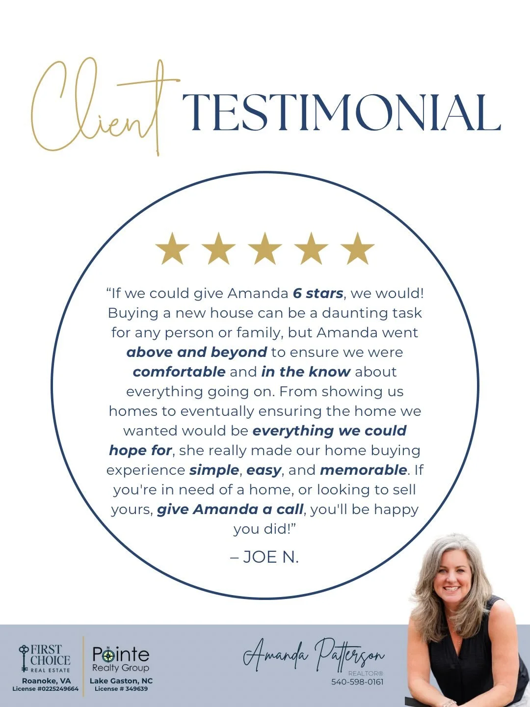 It means everything to be trusted with such big moments. Their five-star experiences say it best. 

#realestate #realtorlife #testimonial #5starreview #roanokeva