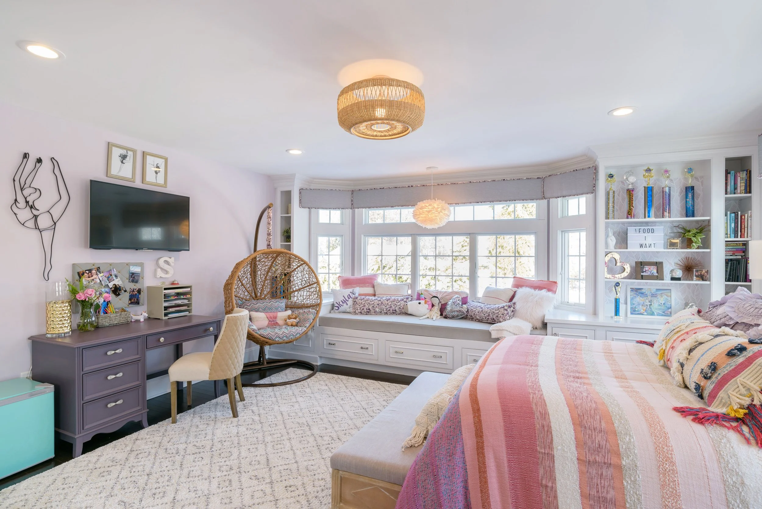 Warm, refined interiors with playful touches in the Refined on Richard project by Melissa’s Designs.