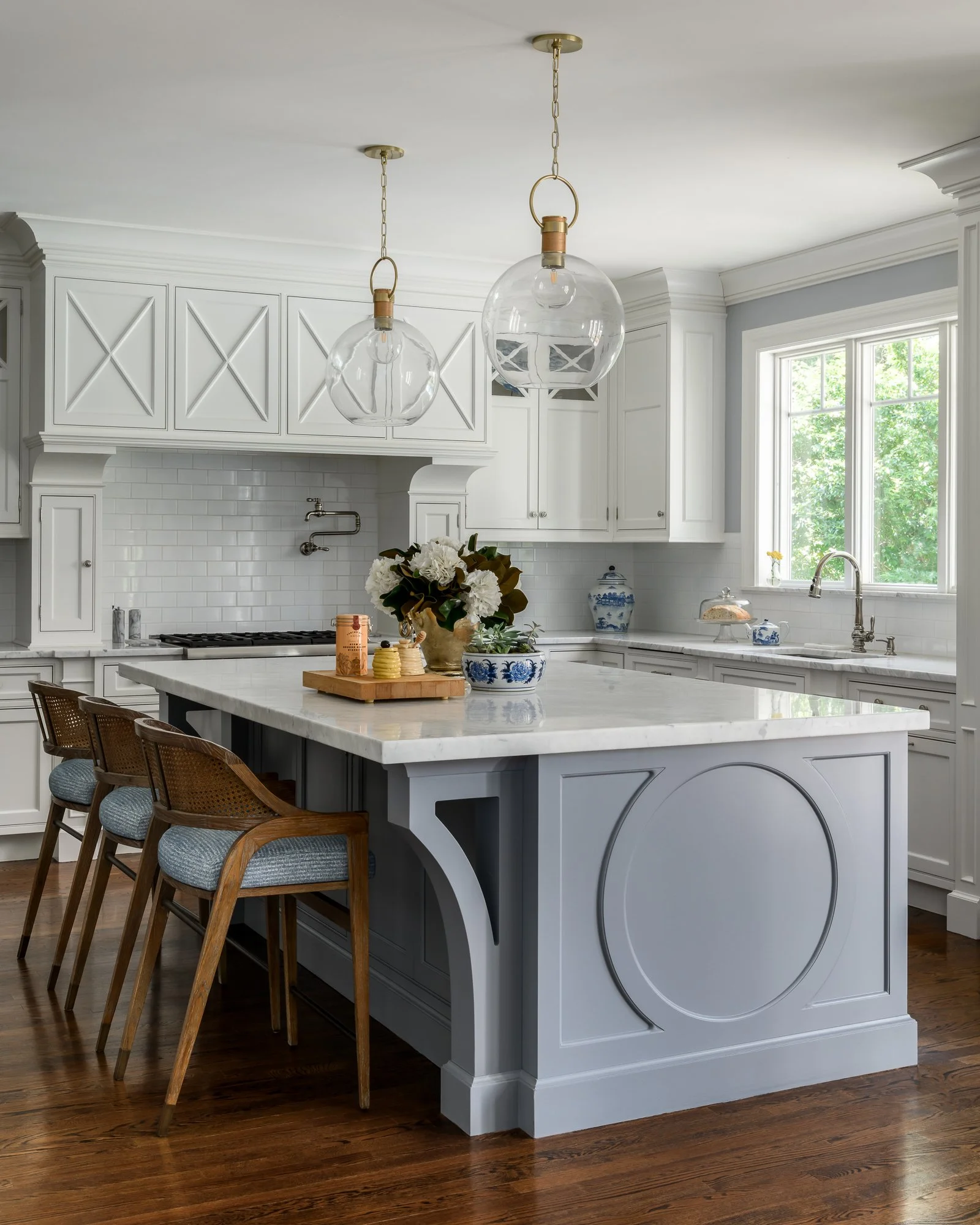 Playful, whimsical interior design with layered textures in the Old Acres Whimsy project by Melissa’s Designs.