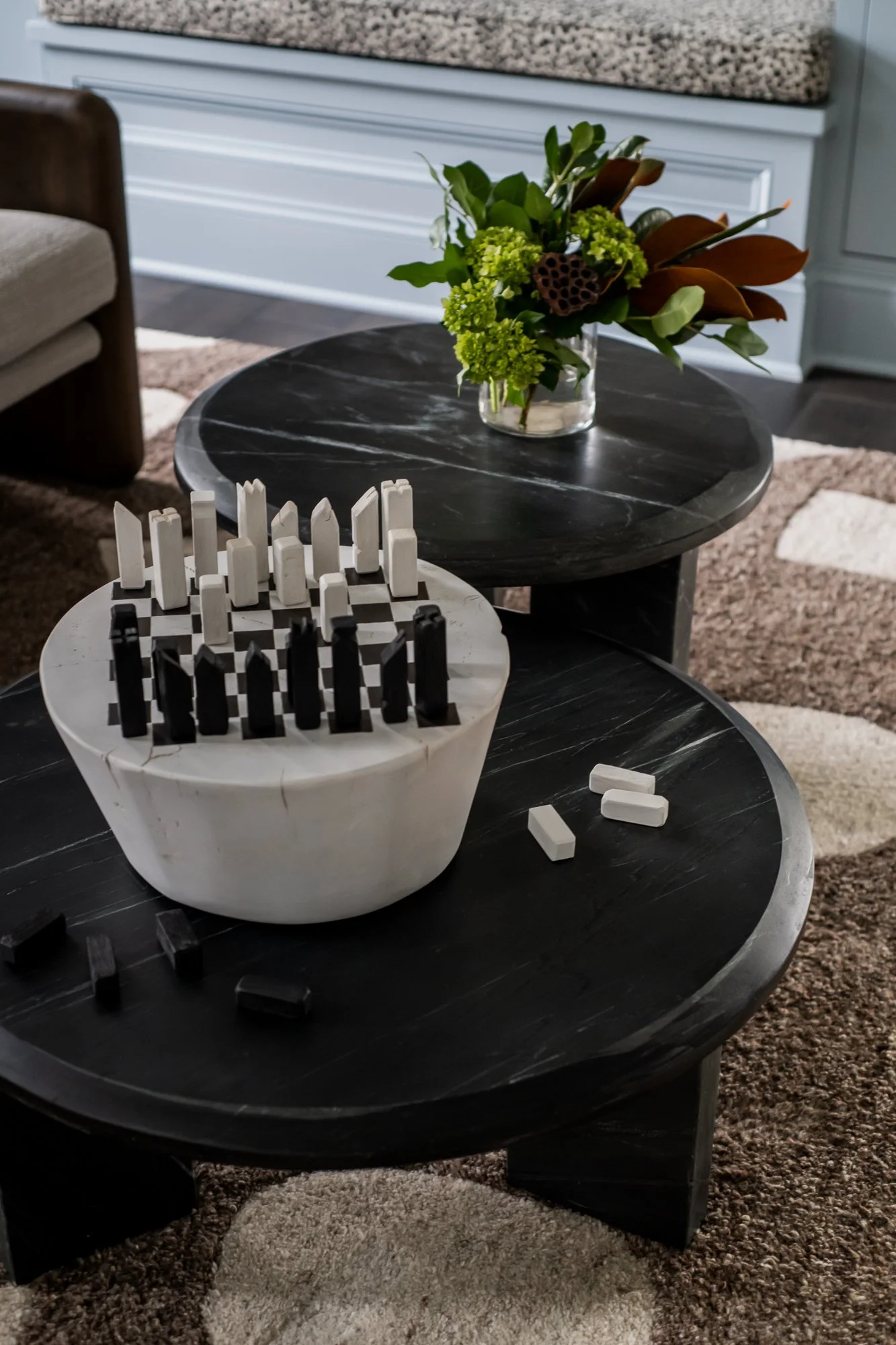 Bold, colorful interior design transforming a builder-grade home in the Bright & Bold at Noble project by Melissa’s Designs.