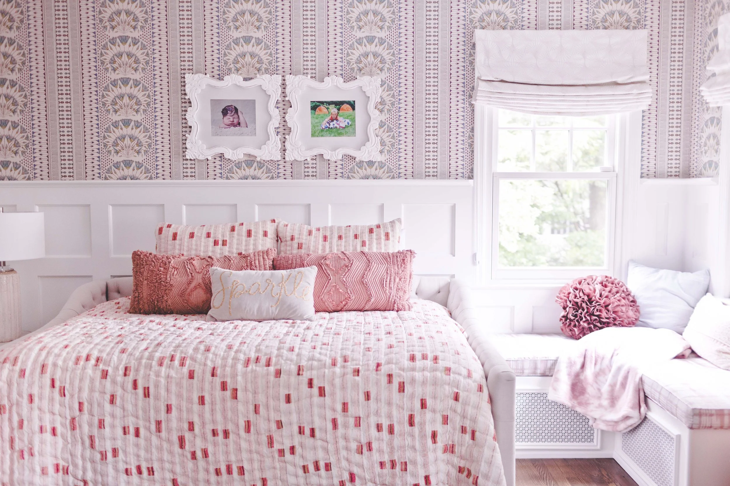 Indoor-outdoor sunroom and vibrant family spaces in the Moments on Madison project by Melissa’s Designs.