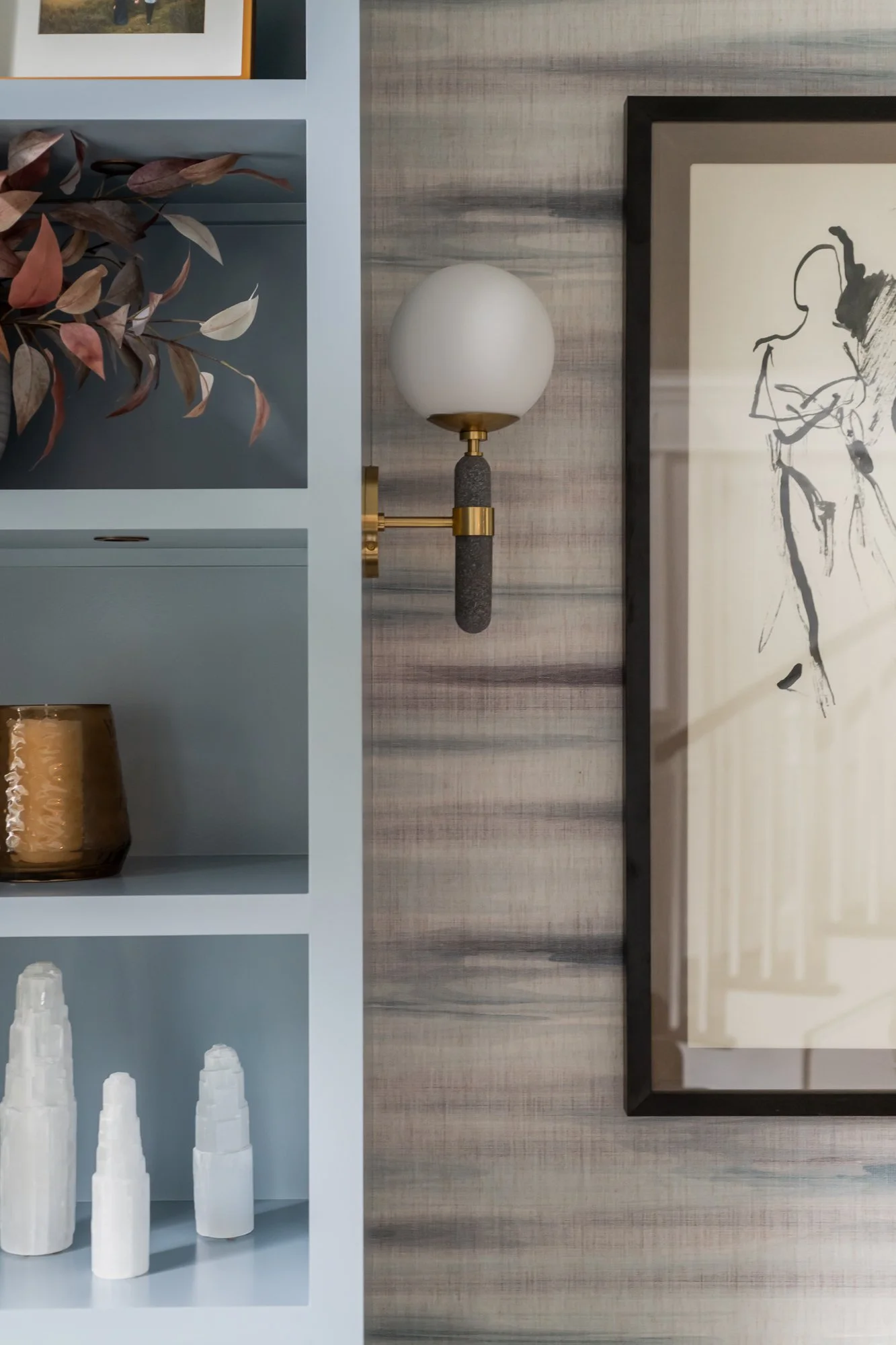 Bold, colorful interior design transforming a builder-grade home in the Bright & Bold at Noble project by Melissa’s Designs.