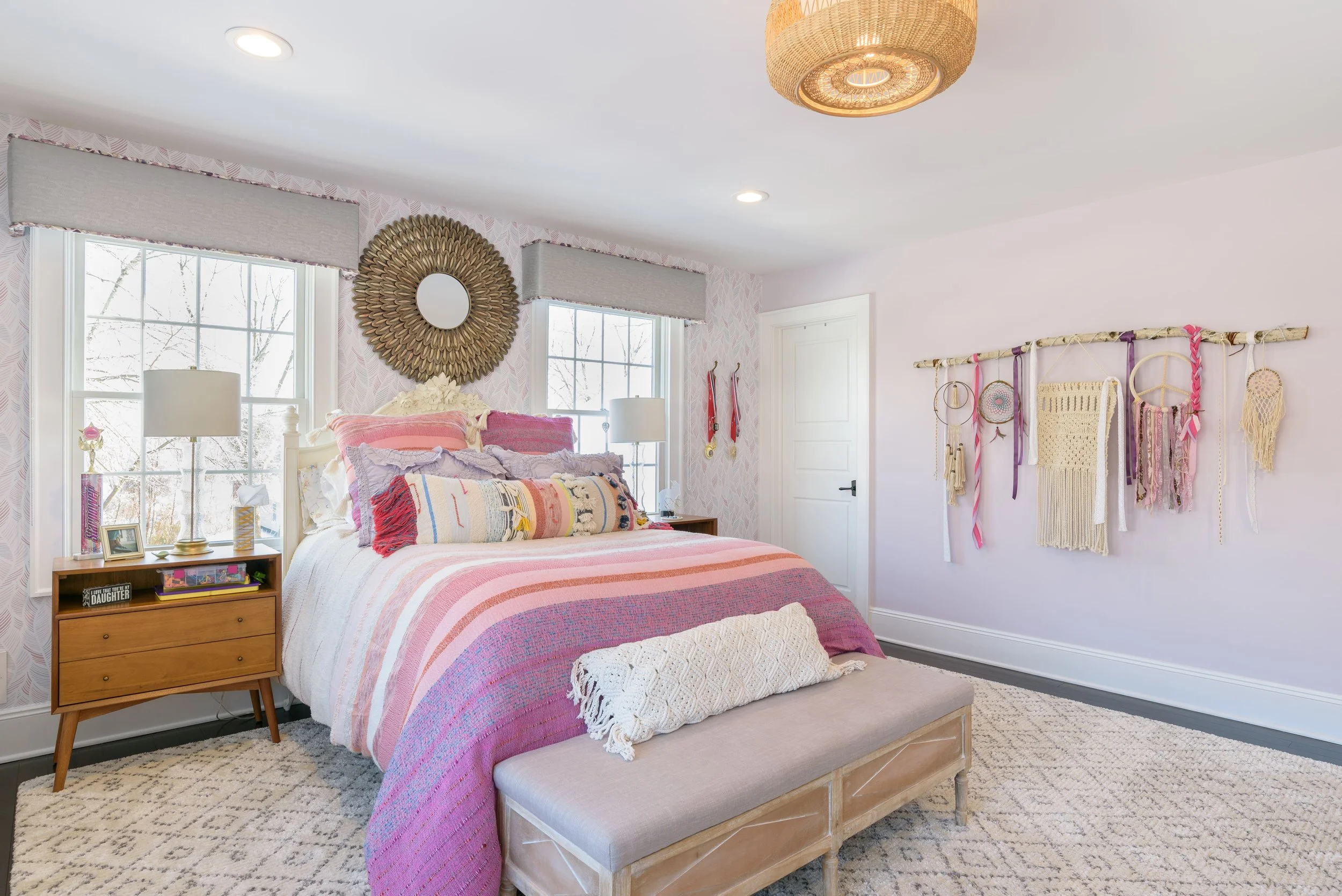 Warm, refined interiors with playful touches in the Refined on Richard project by Melissa’s Designs.