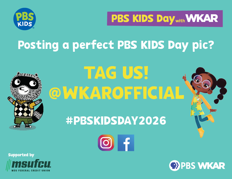 PBS KIDS Day, an annual event by WKAR. Adobe Illustrator with CMYK values for printing