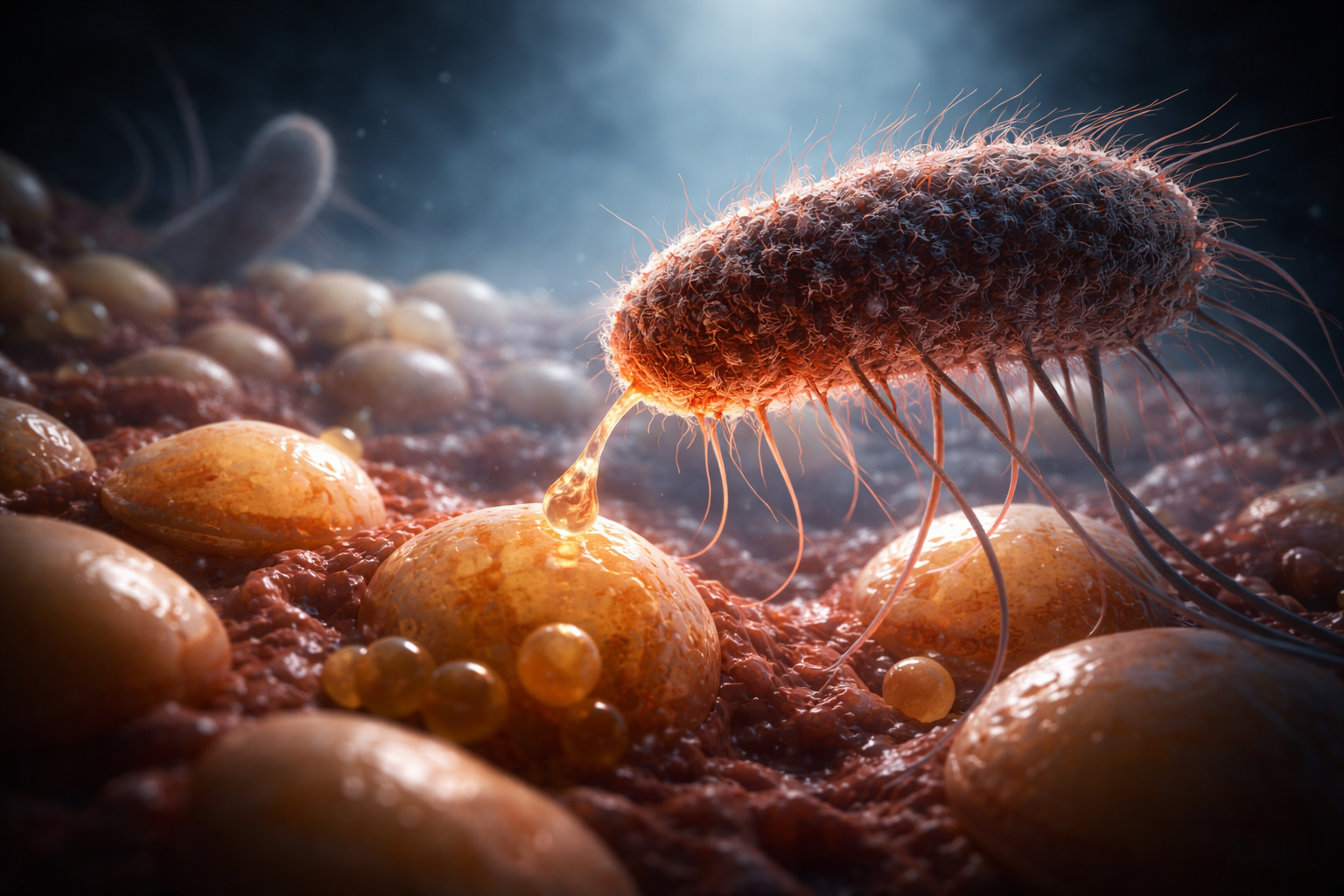 A respiratory bacterium may source essential lipids from the body. The key question now: where’s the choke point we can block without harm?