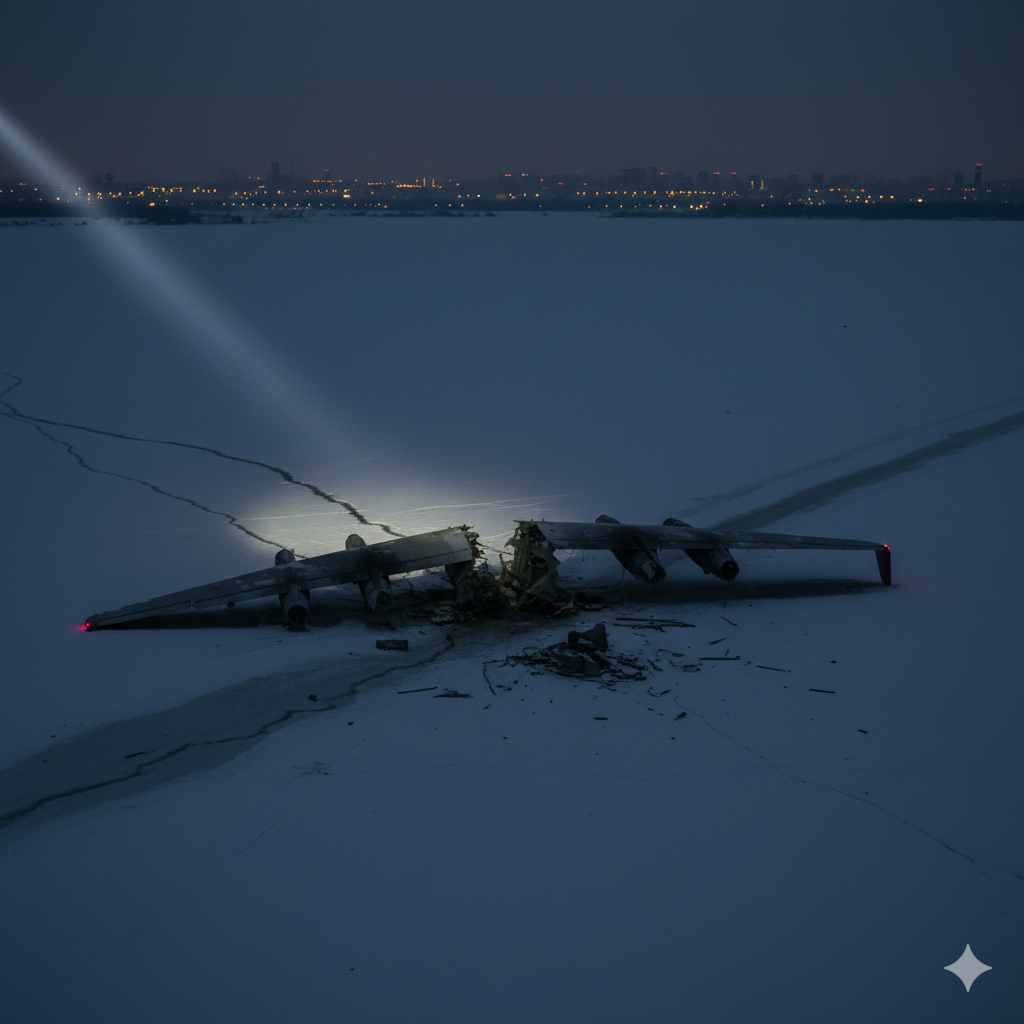 Russian An-22 military plane crashes near Moscow with seven on board