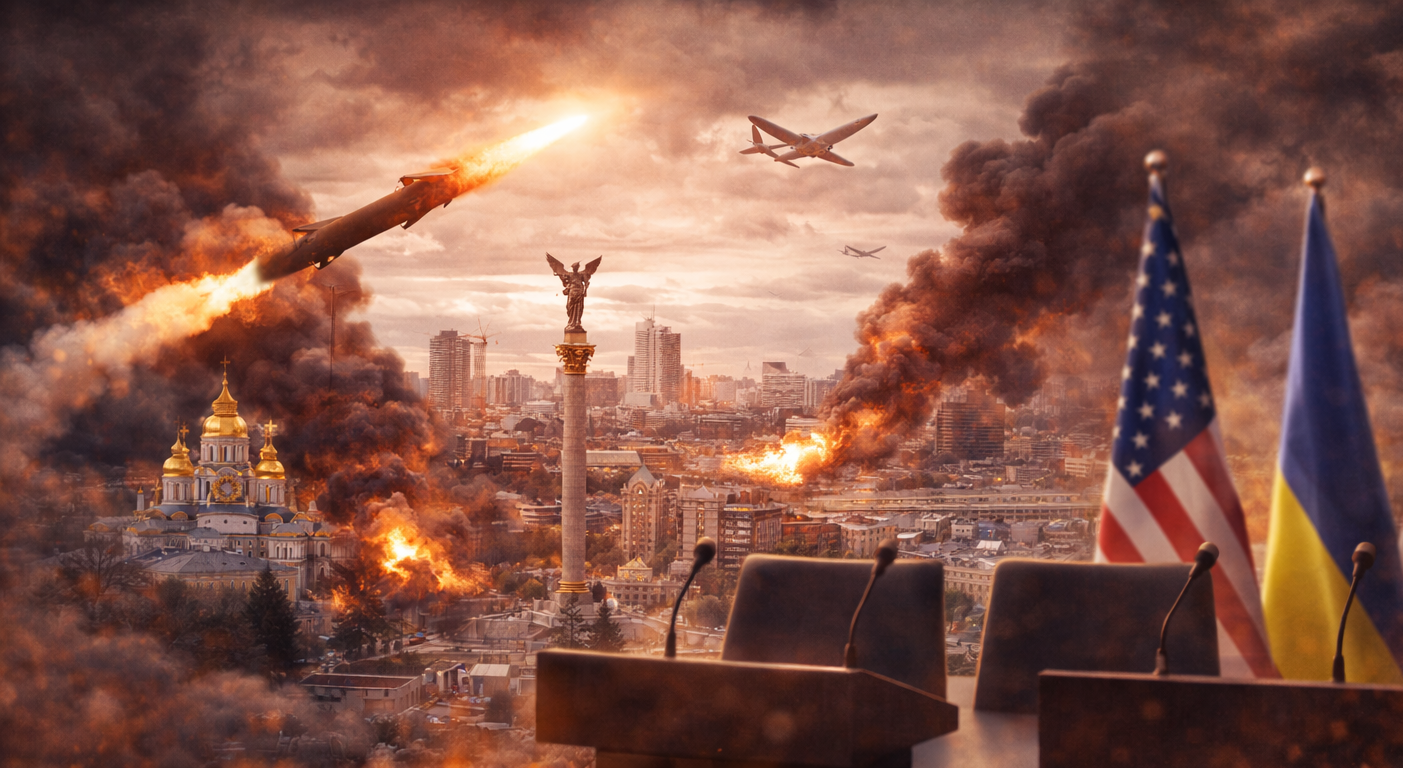 Kyiv air attack after peace talks ends highlights the “talks vs tempo” gap in Ukraine