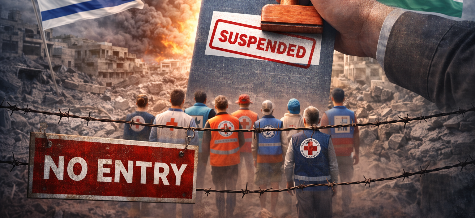 Israel to Suspend Dozens of Humanitarian Organizations in Gaza From 2026