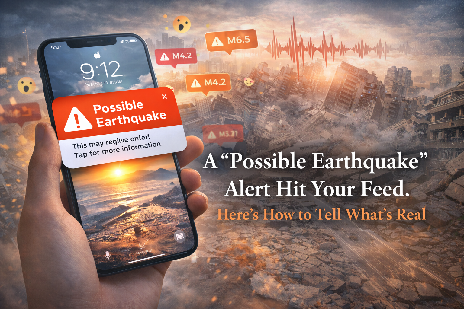A “Possible Earthquake” Alert Hit Your Feed. Here’s How to Tell What’s Real.