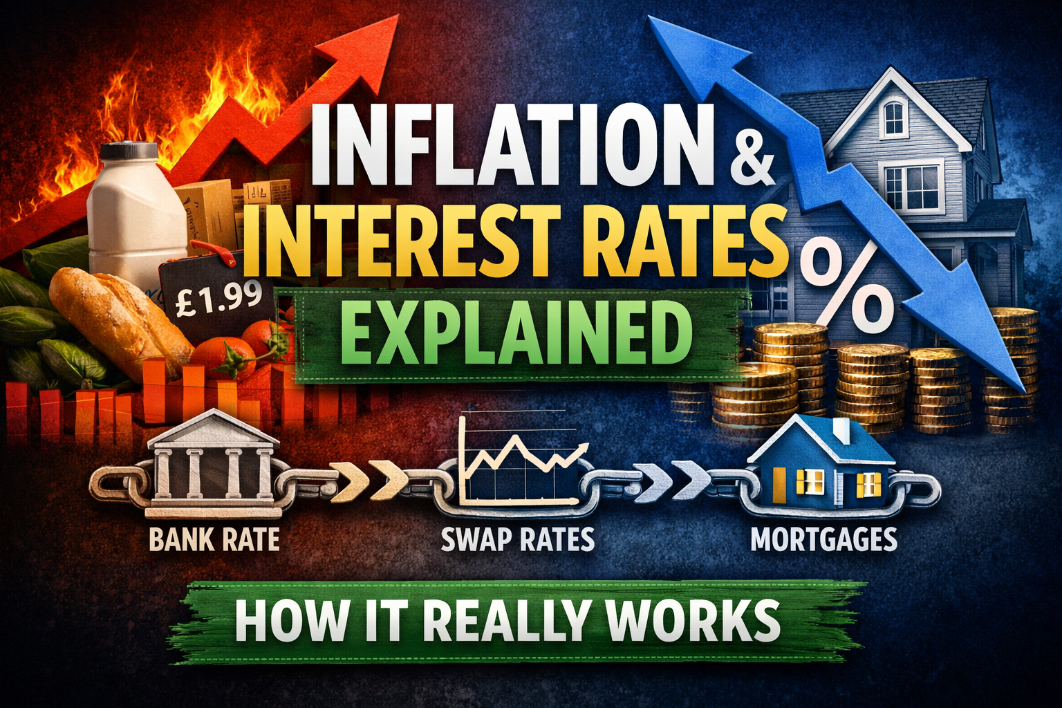 Inflation &amp; Interest Rates Explained: Why Prices Rise, Why Bank Rate Moves, and Why Mortgages Don’t Track It Cleanly