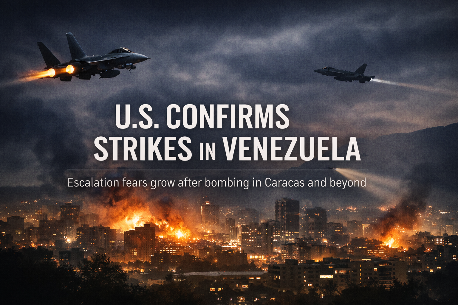 UPDATE: US Strikes Reported After Explosions Rock Venezuela