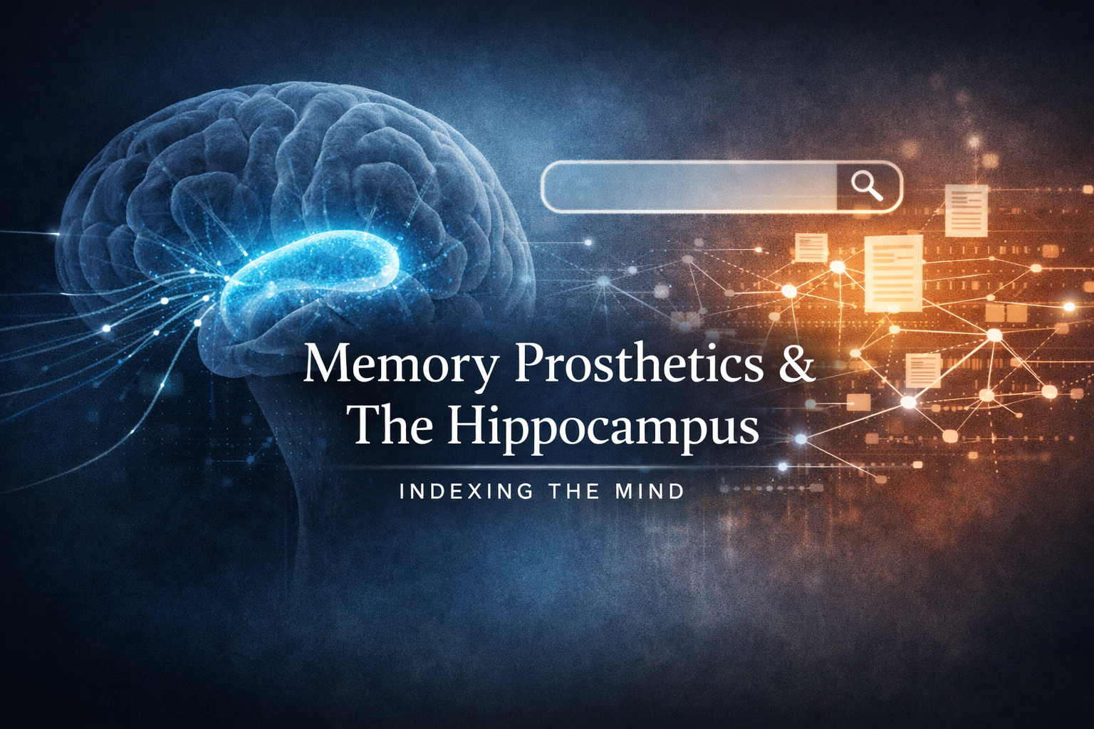 Memory Prosthetics and the Hippocampus Memory Index: Why the Brain Acts Like a Search Engine and What That Means for AI