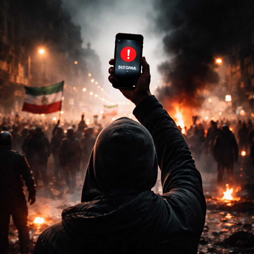 Iran Protests Surge Under an Internet Blackout as Khamenei Blames Trump