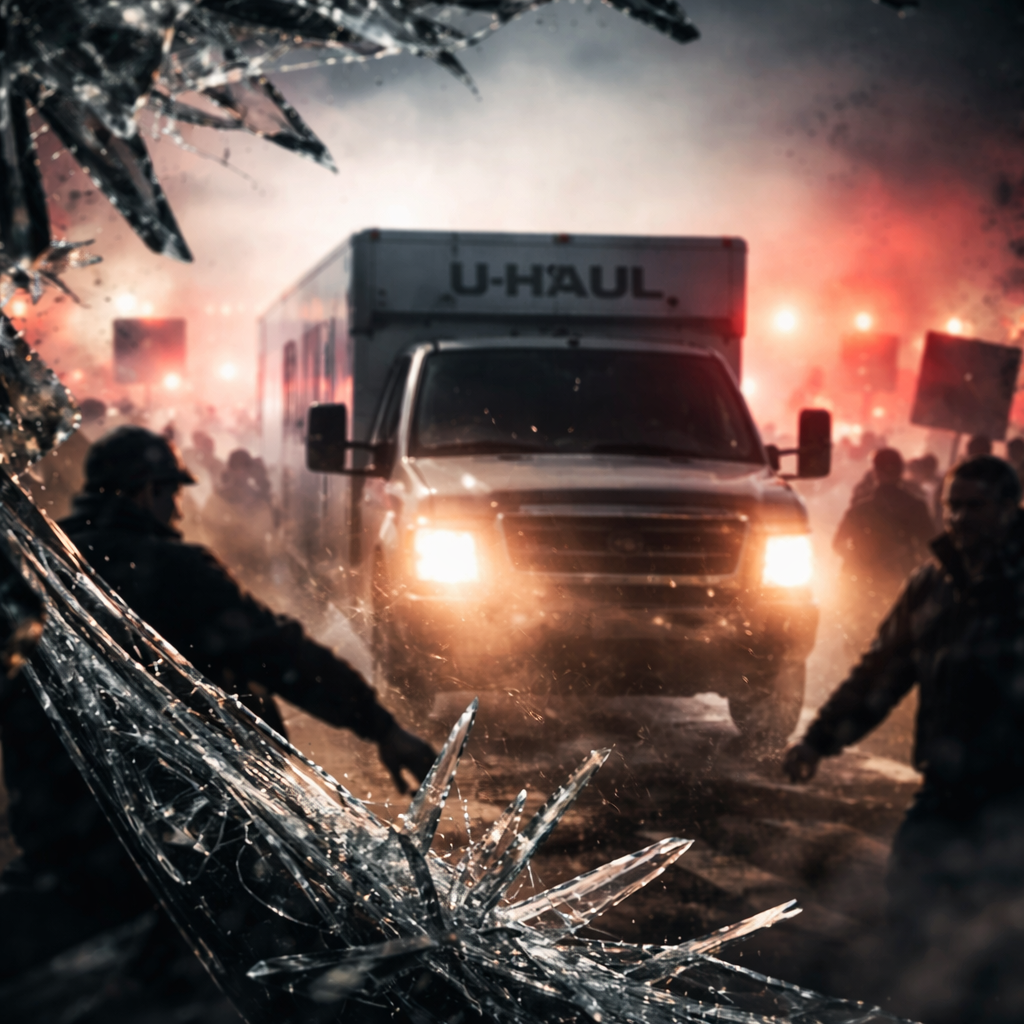 U-Haul Drives Into Crowd at Anti-Iranian Regime Rally in LA, Sparking Street Chaos and a Fast-Moving Investigation