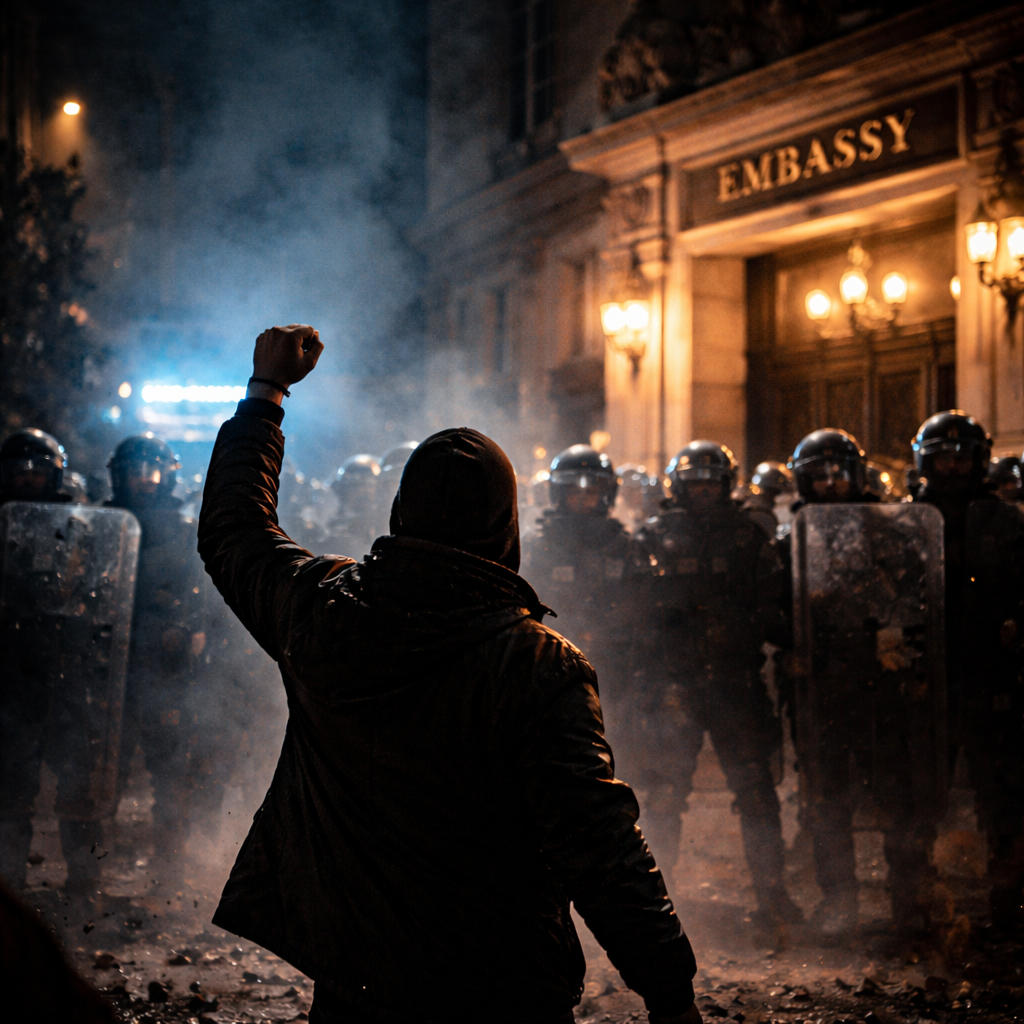 Violence Outside Iran’s Embassy in London: The Dispersal Power That Turns a Protest Into a Clock