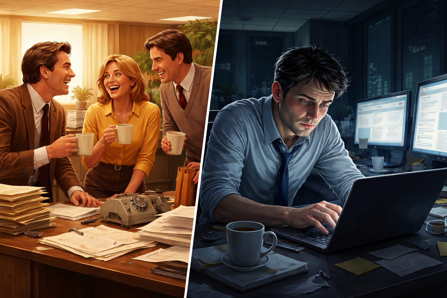 Why the 1970s Office Felt Better Than the One We Built With Technology