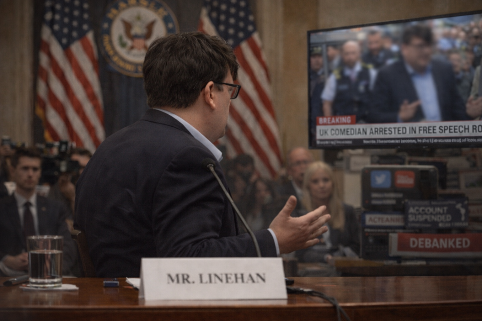 “Arrested for Tweets: Graham Linehan Tells U.S. Congress How UK Police Acted Over Speech Made in America”