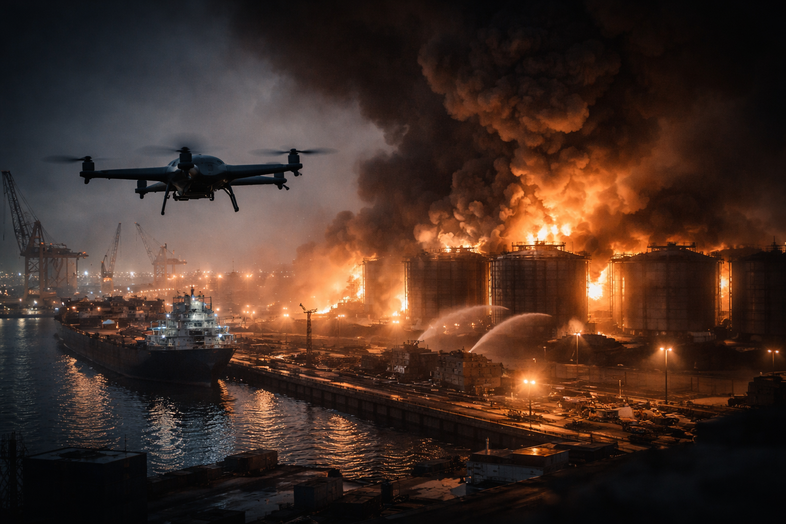 Ukrainian Drone Strike Damages Russia’s Taman Port—and Tests a New Logistics Front