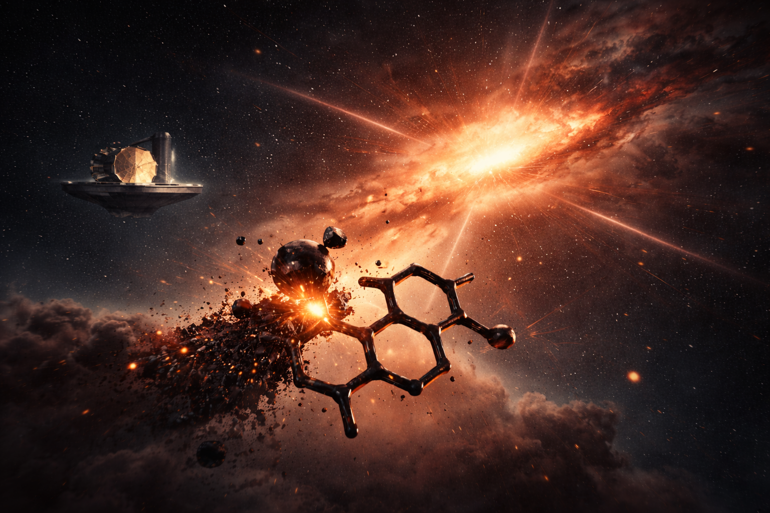 JWST Finds Rich “Organic” Chemistry in a Buried Galaxy — Could This Be a Sign of Life?