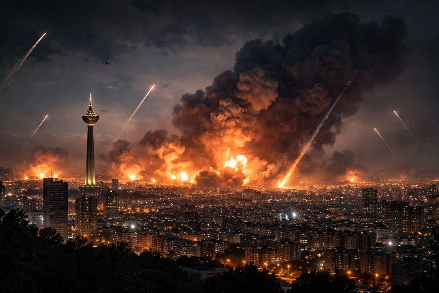 Tehran Bombarded as War With Iran Explodes Into Full Regional Crisis