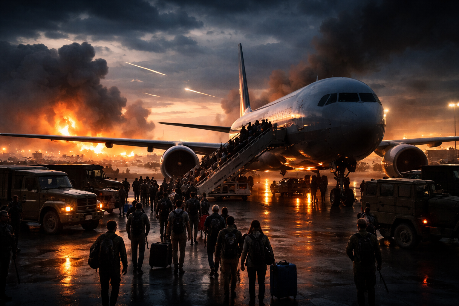 Thousands of Americans Flee Middle East as War Escalates