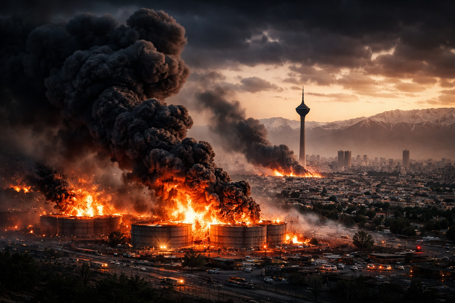 Israel Bombs Tehran Oil Depots as Iran Scrambles to Replace Khamenei