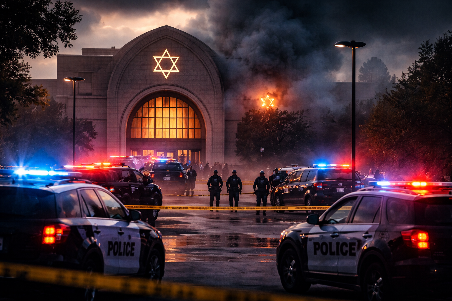 Vehicle Ramming and Gunfire at Michigan Synagogue Triggers Massive Police Response