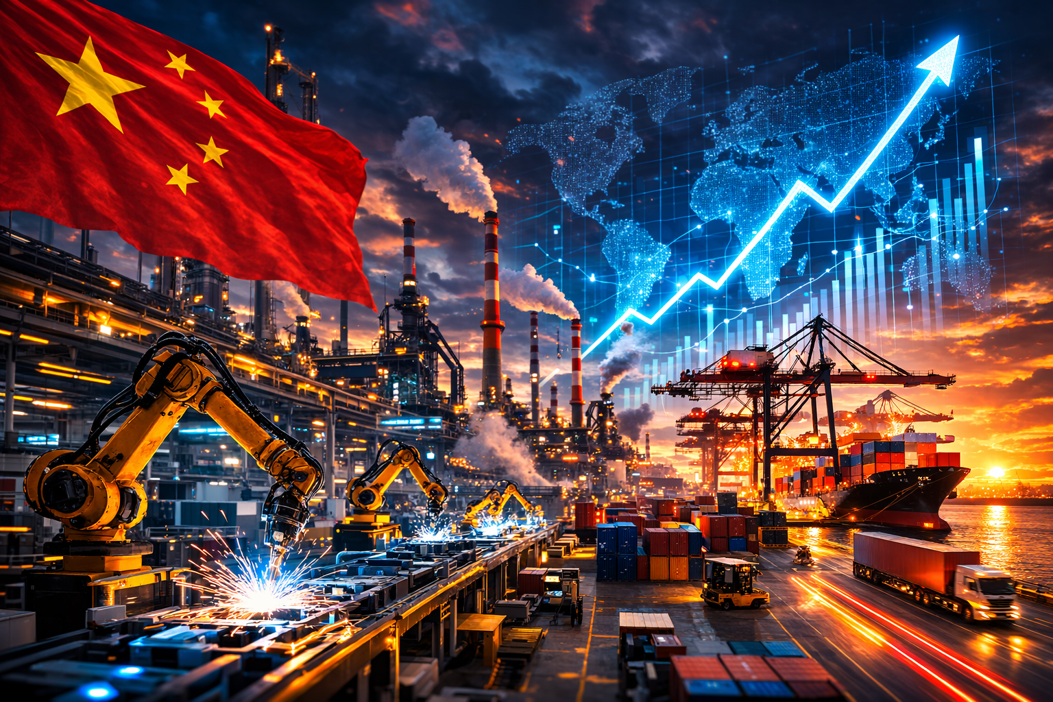 China’s Factories Roar Back: Industrial Output Surges Past Forecasts