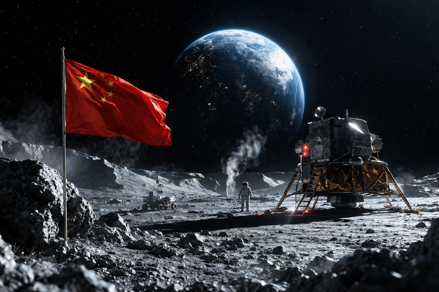 China’s Moon Landing Plan Could Beat the US to Space Dominance
