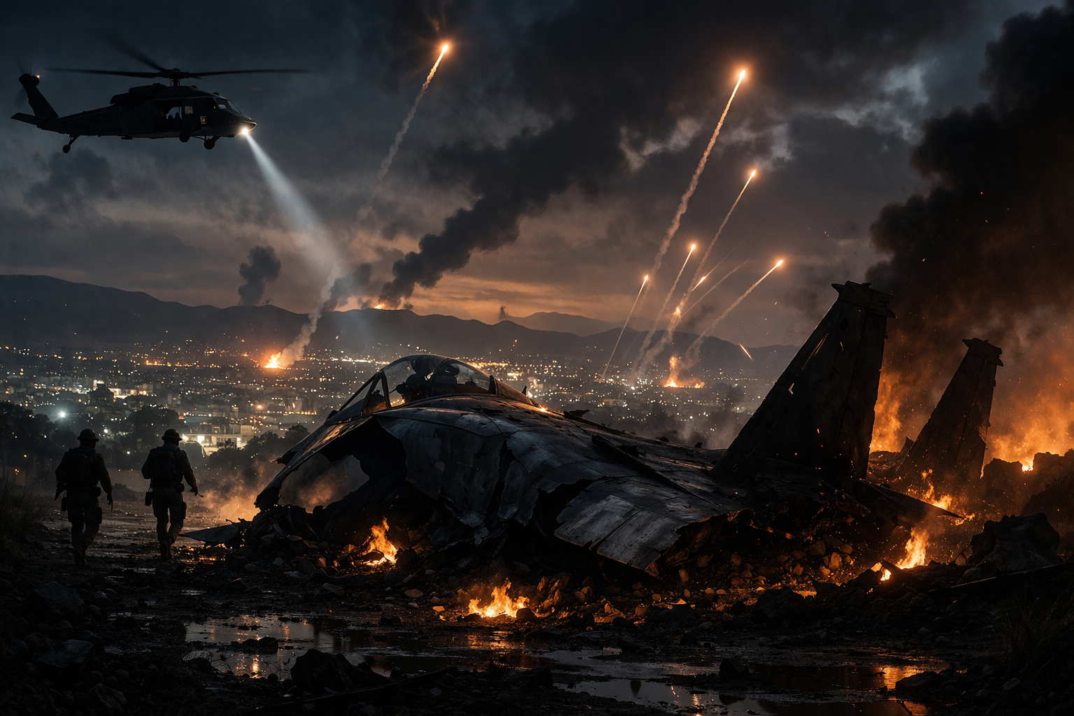 US Fighter Jet Shot Down Over Iran — Missing Crew Triggers Urgent Rescue Mission