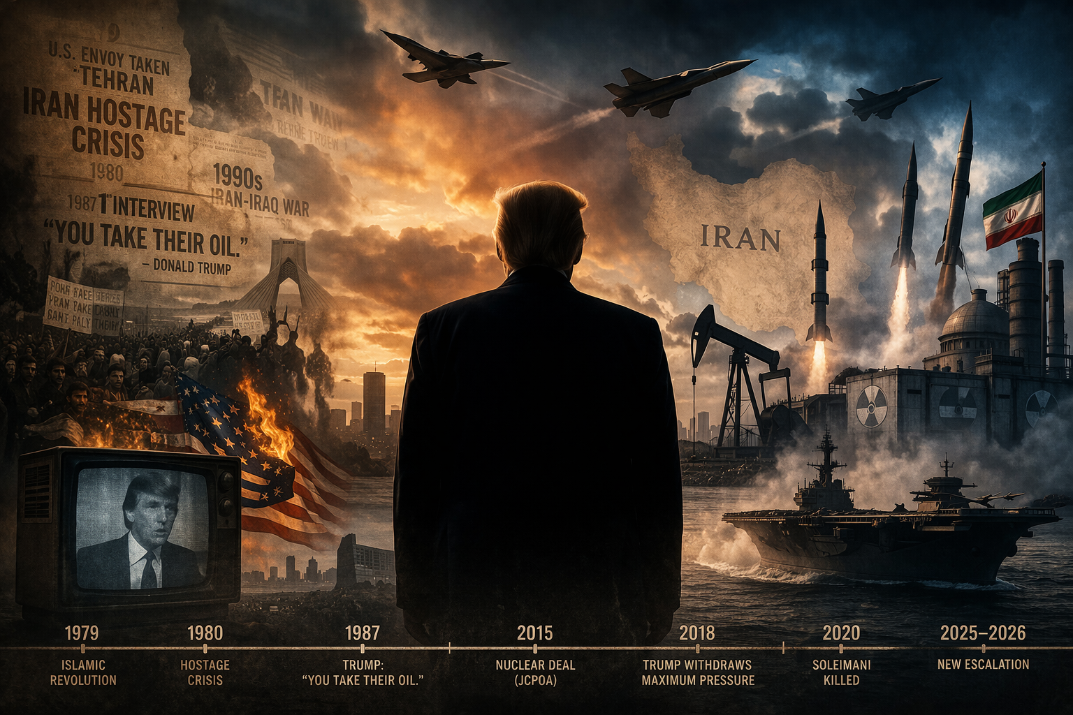Trump and Iran History: The Long Arc of a Hostility He Kept Reframing, From Oil Seizure Talk to Nuclear Red Lines