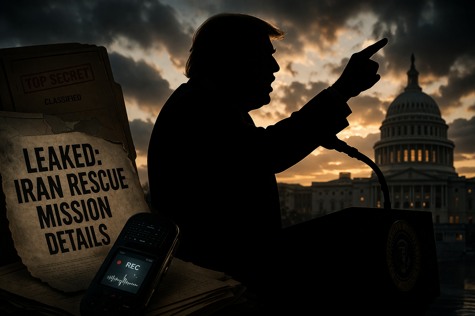 Trump’s Iran Leak Fury: “Name the Source — Or Go to Jail”