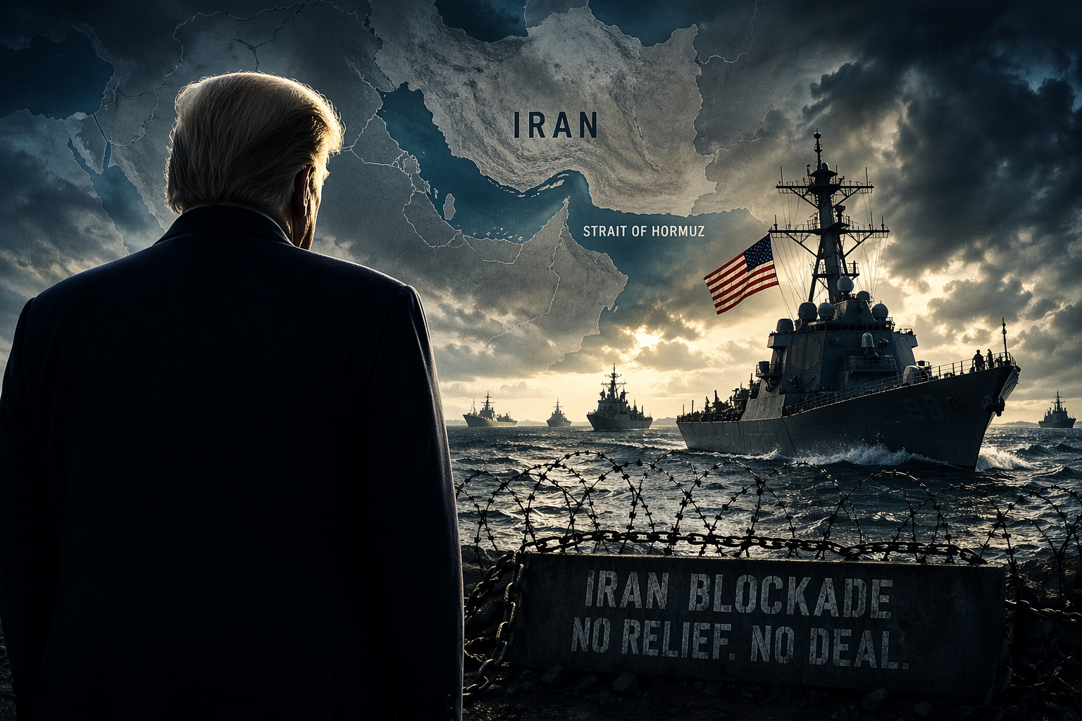 Trump Draws a Hard Line: Iran Blockade Stays Until Tehran Bends