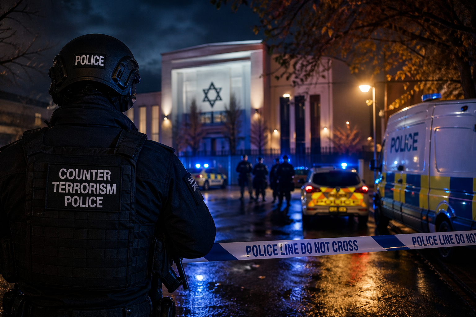 Eight Arrested in UK Counter-Terror Arson Plot Targeting Jewish-Linked Venue