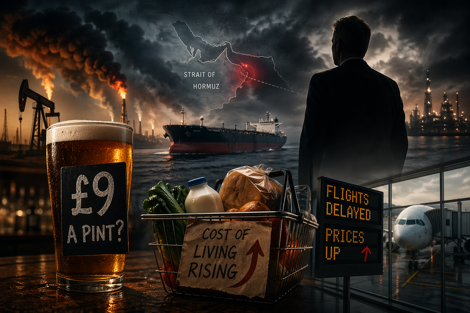 £9 Pints, Empty Shelves, and Rising Flights: How War Abroad Is Hitting Britain at Home