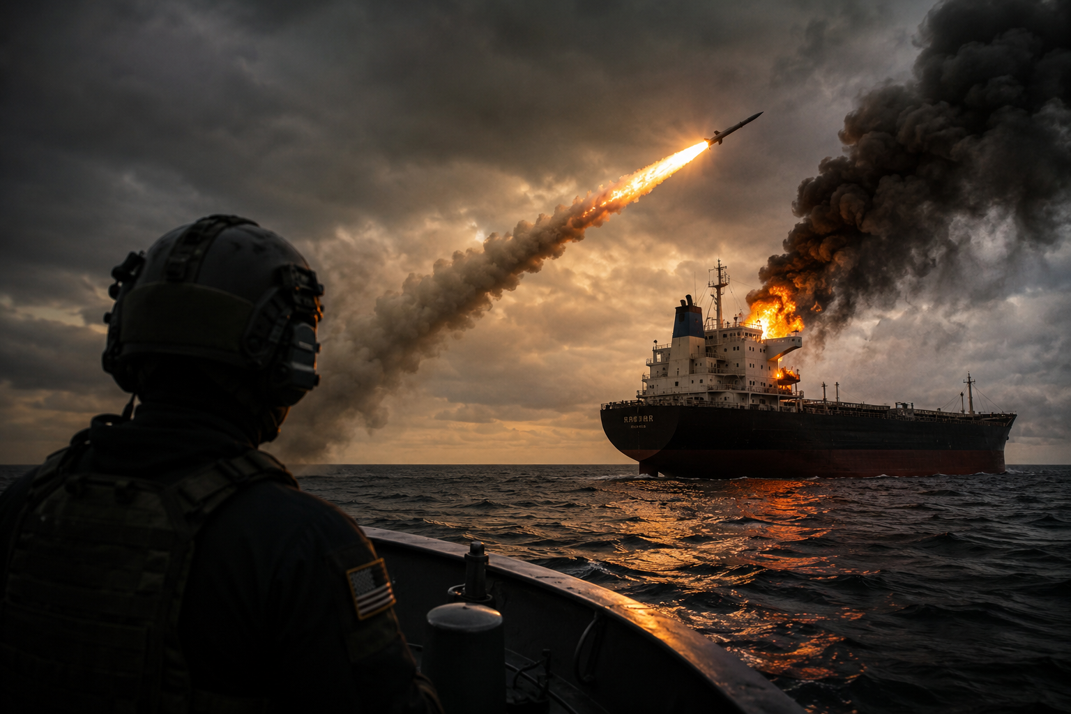US Missile Strike On Commercial Ship Signals A Dangerous New Phase In The Iran Standoff
