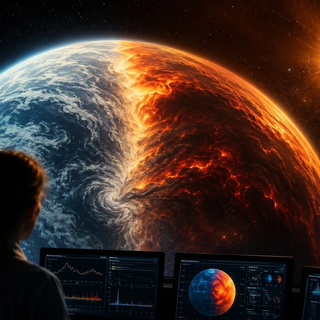 🌌 SPACE JUST REVEALED A PLANET WITH TWO DIFFERENT TWILIGHTS.

https://taylortailored.co.uk/science/james-webb-just-found-something-stranger-than-alien-life

🔭 James Webb has discovered dramatic differences between the dawn and dusk sides of WASP-12