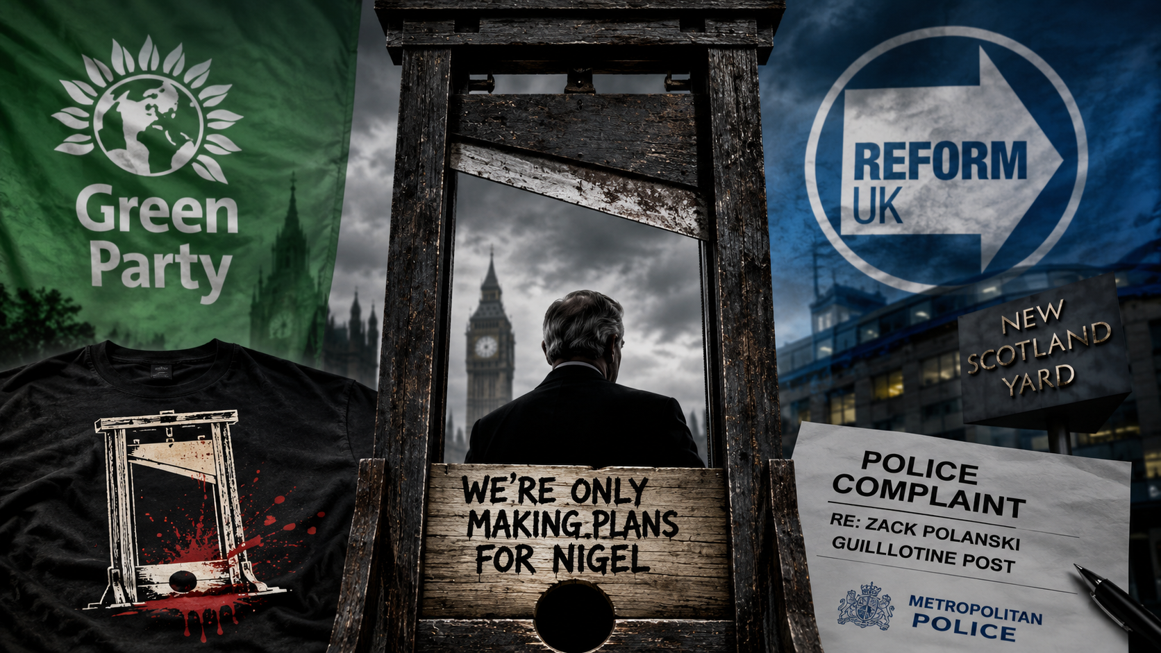 Reform Reports Green Leader To Police As The Left’s Guillotine Rhetoric Faces A Reckoning