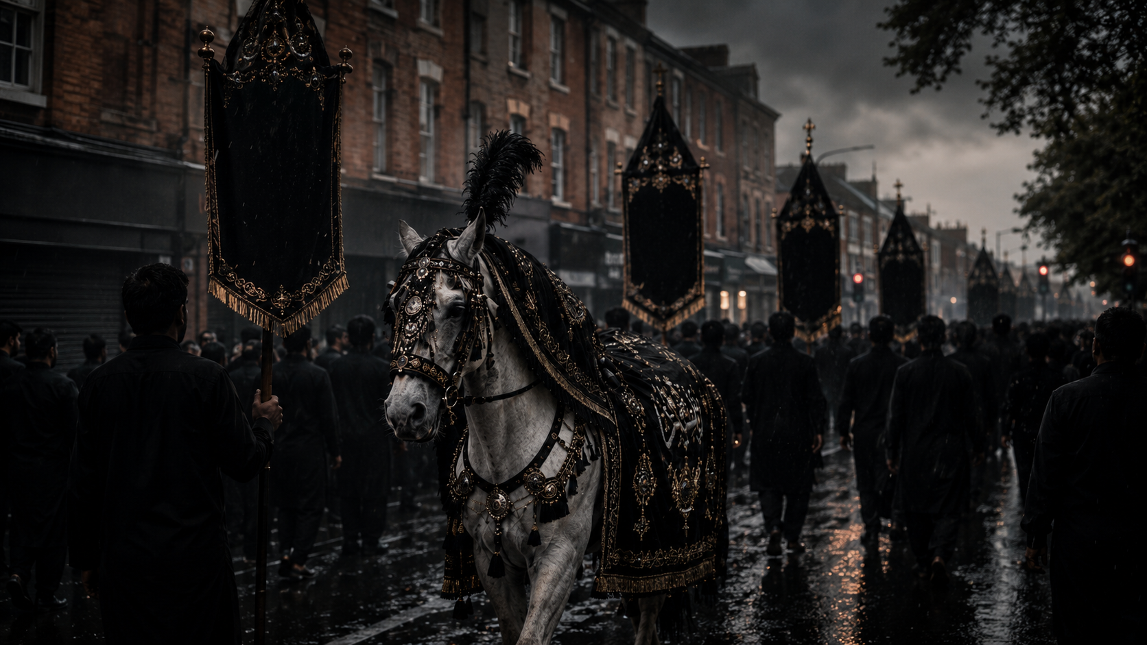 Why A Riderless Horse Led Hundreds Through Manchester’s Streets