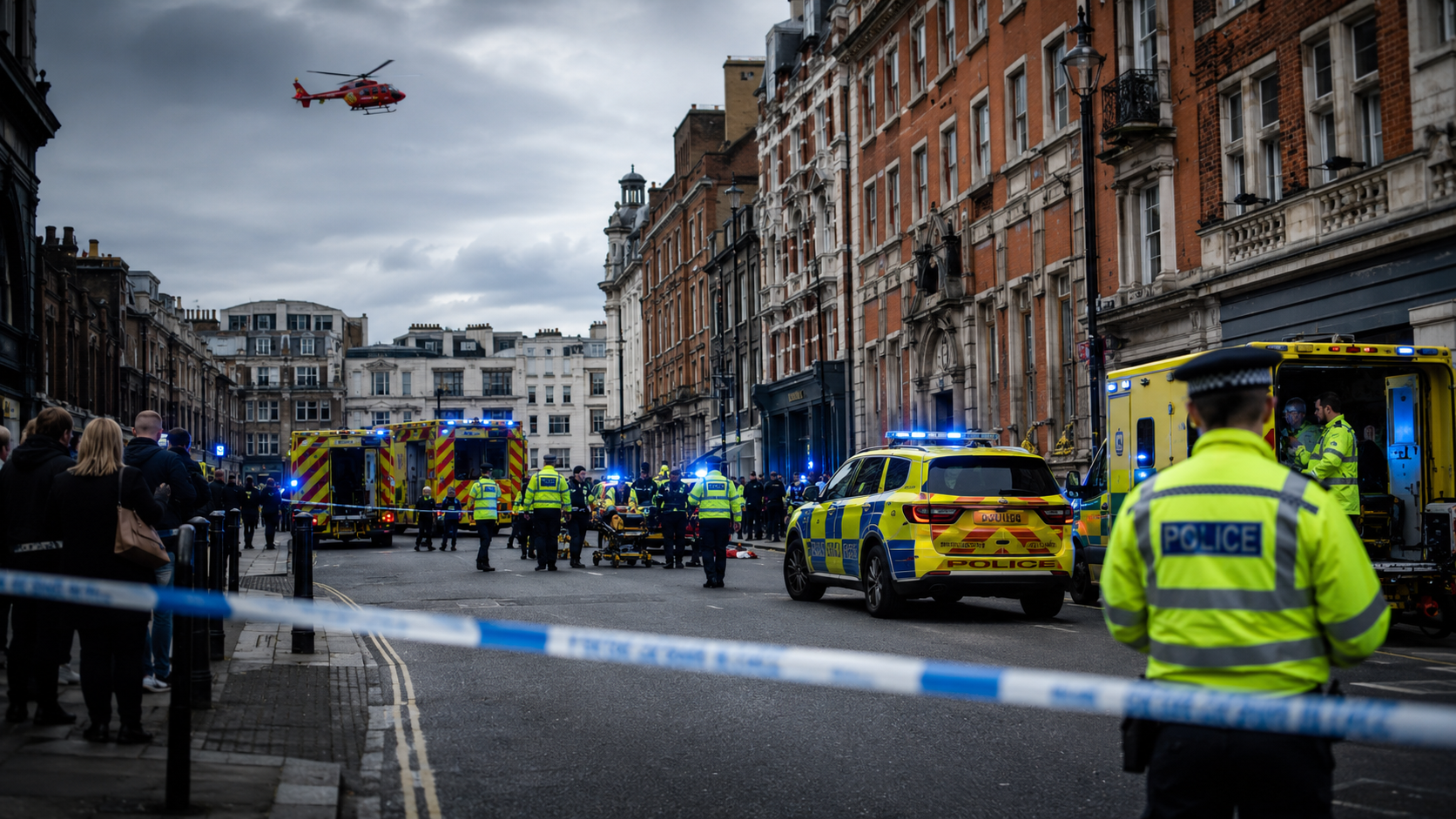 Four Men Stabbed In Covent Garden As Woman Arrested In Broad Daylight