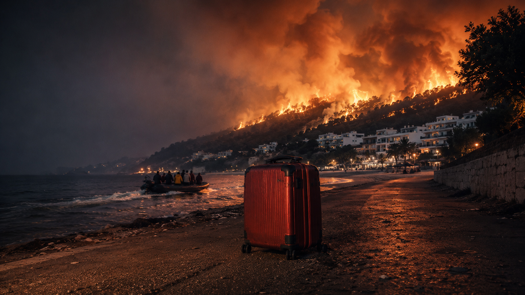 Europe’s Wildfire Crisis Explodes As Thousands Flee Burning Holiday Resorts