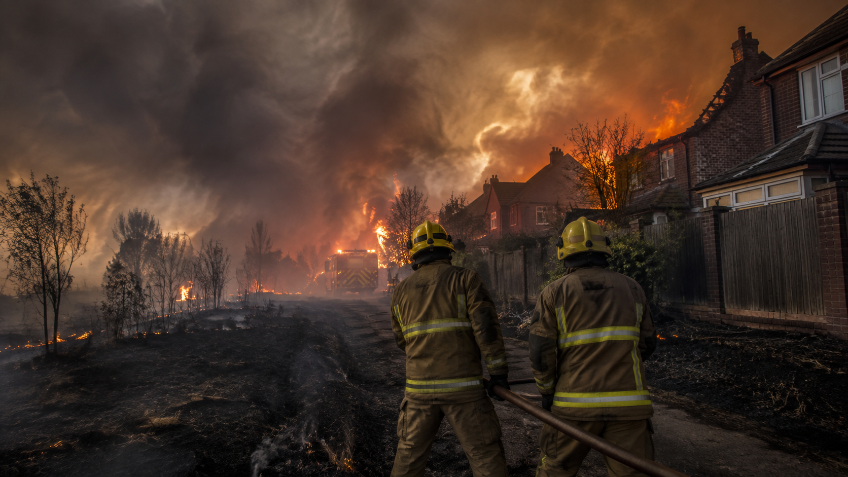 Wildfires Reach British Homes as Drought Turns the Country Into a Fire Risk