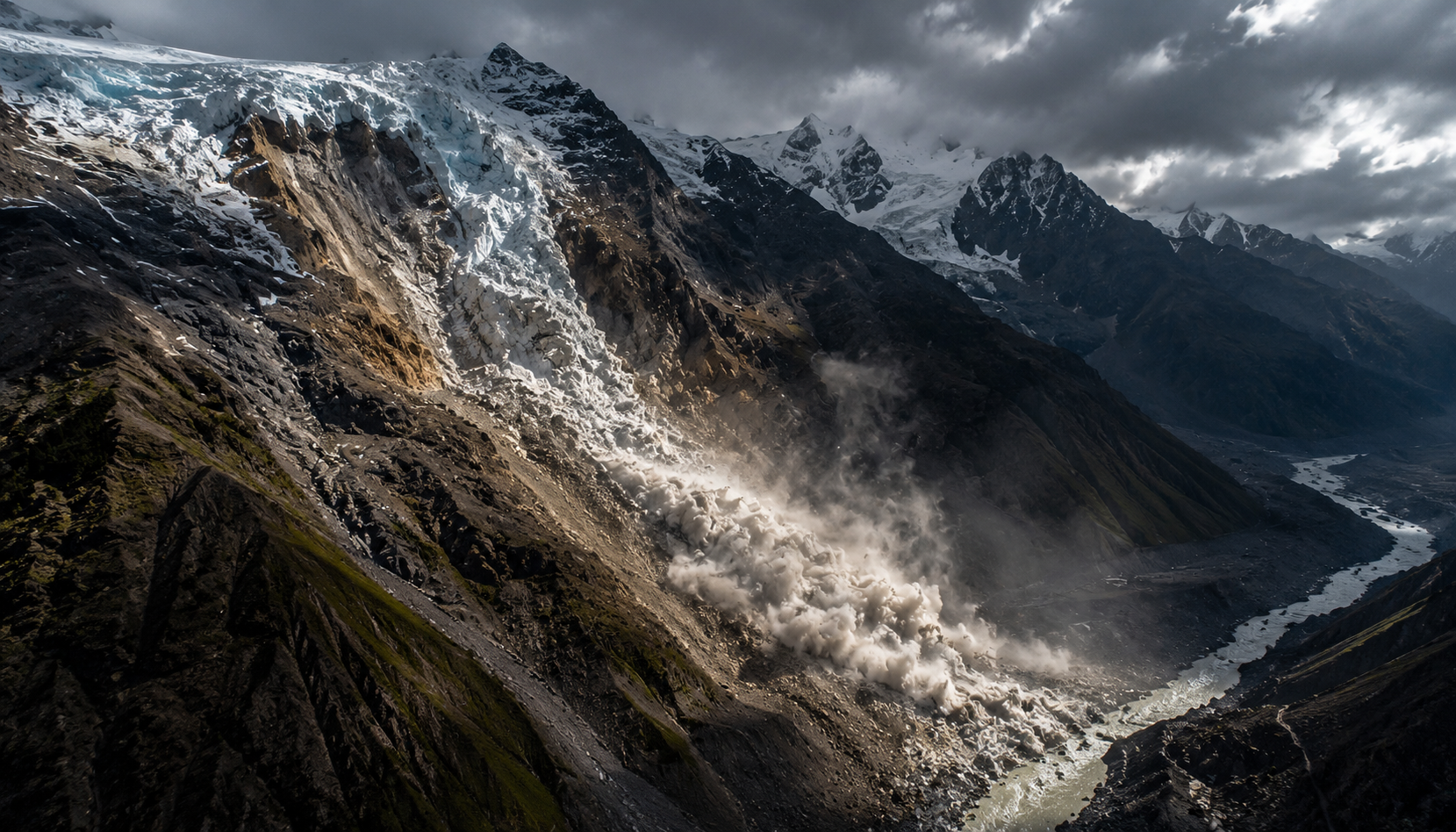 Glacier Collapse May Have Triggered Nepal Catastrophe as Satellite Images Reveal Enormous Ice-Rock Avalanche