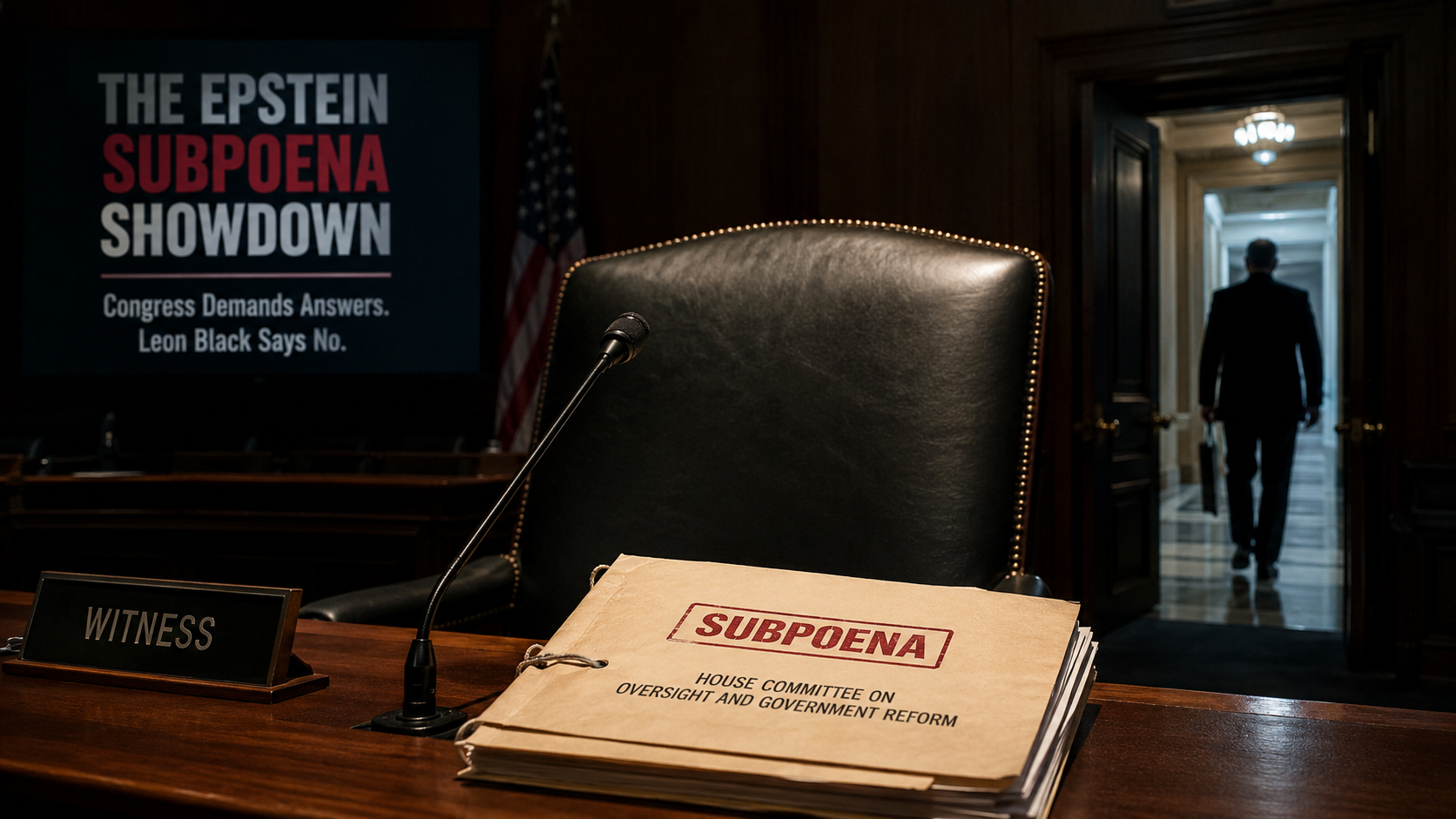 Leon Black Sues Congress and Refuses Epstein Deposition as Subpoena Battle Explodes