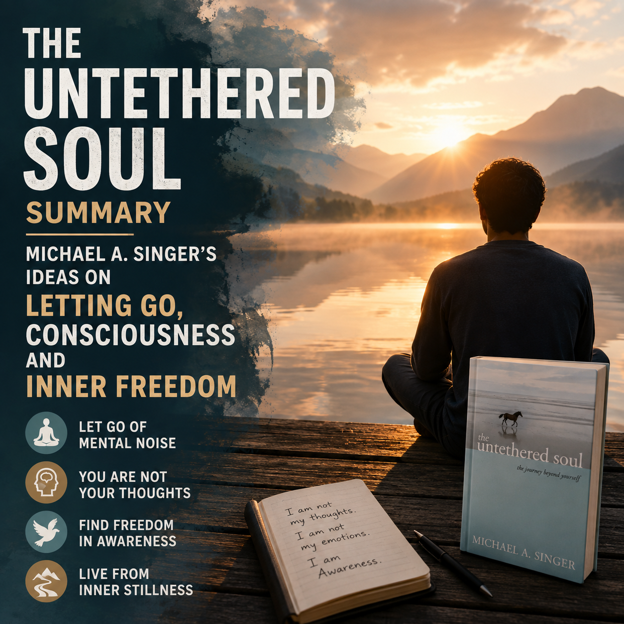 The Untethered Soul Summary: Michael A. Singer’s Ideas on Letting Go, Consciousness and Inner Freedom