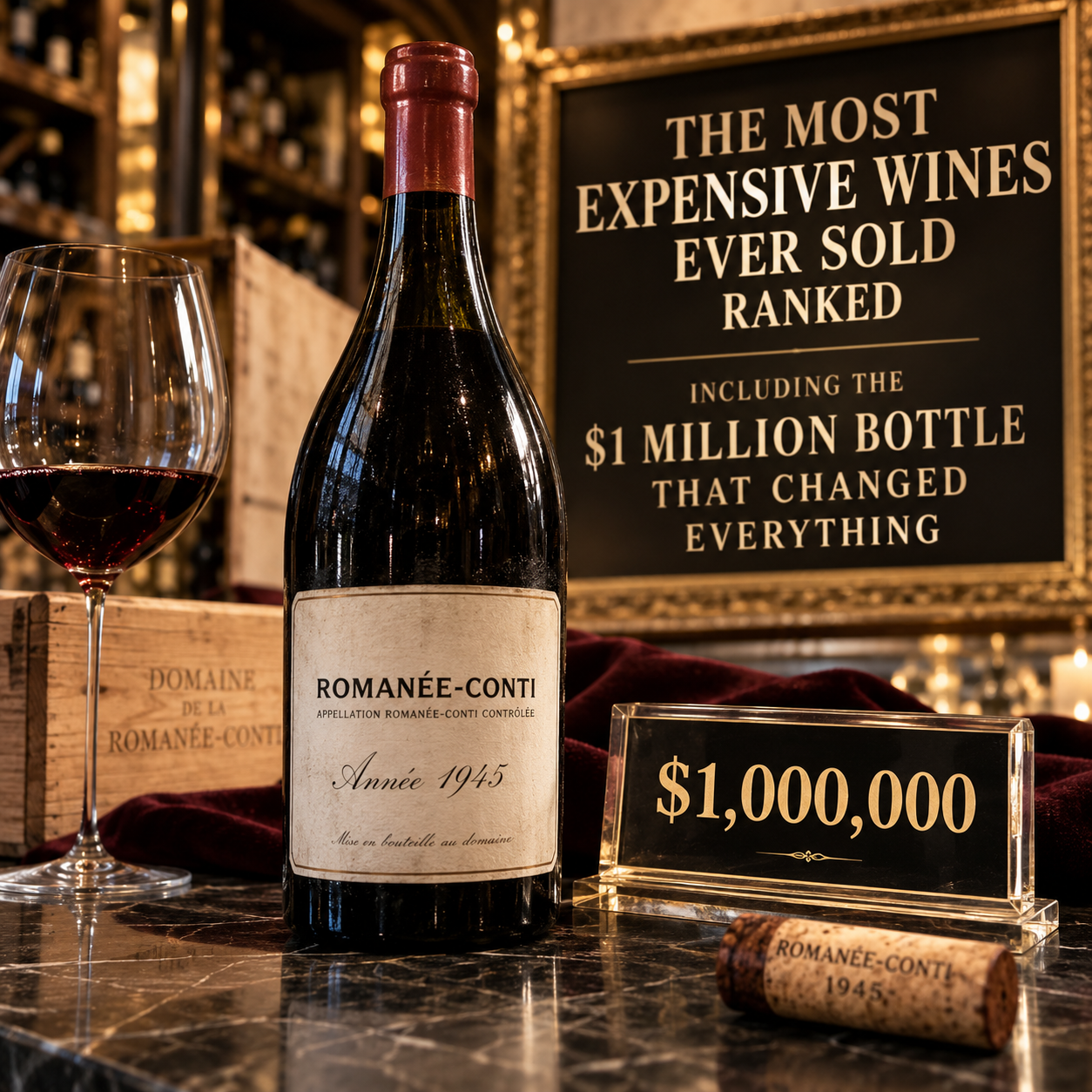 The Most Expensive Wines Ever Sold Ranked — Including the $1 Million Bottle That Changed Everything