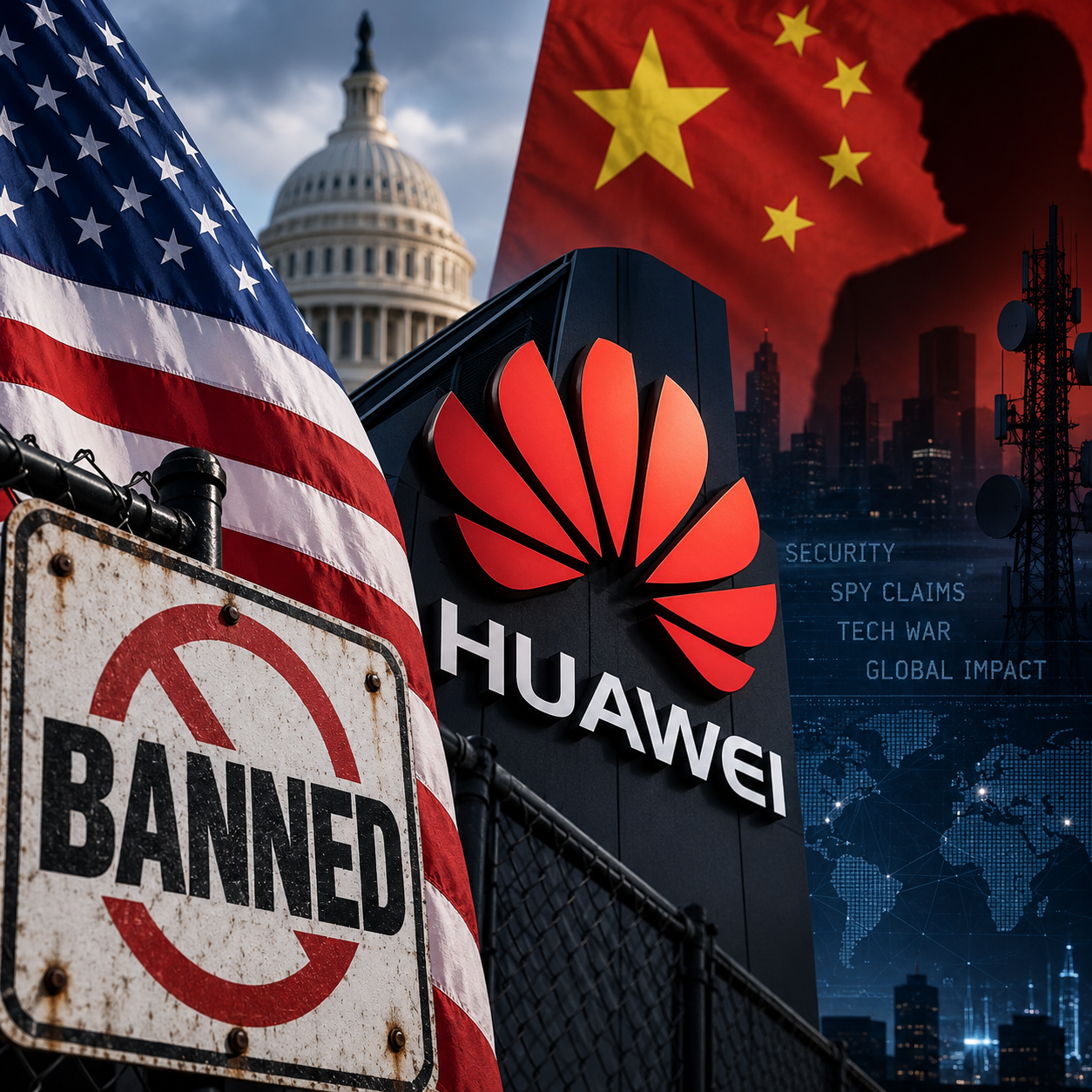 Why America Banned Huawei: The Security Fears, Spy Claims and Tech War That Changed the World