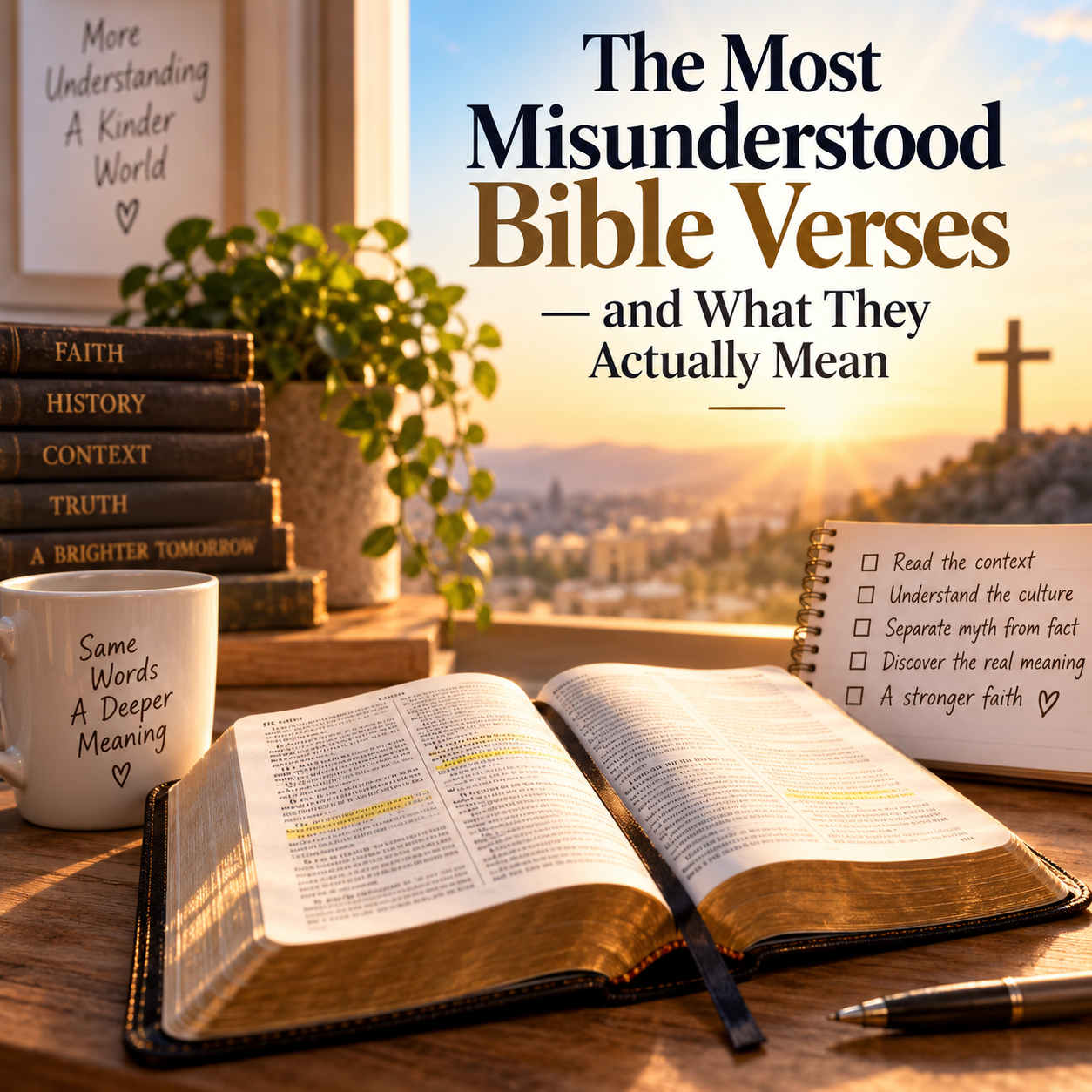 The Most Misunderstood Bible Verses — and What They Actually Mean