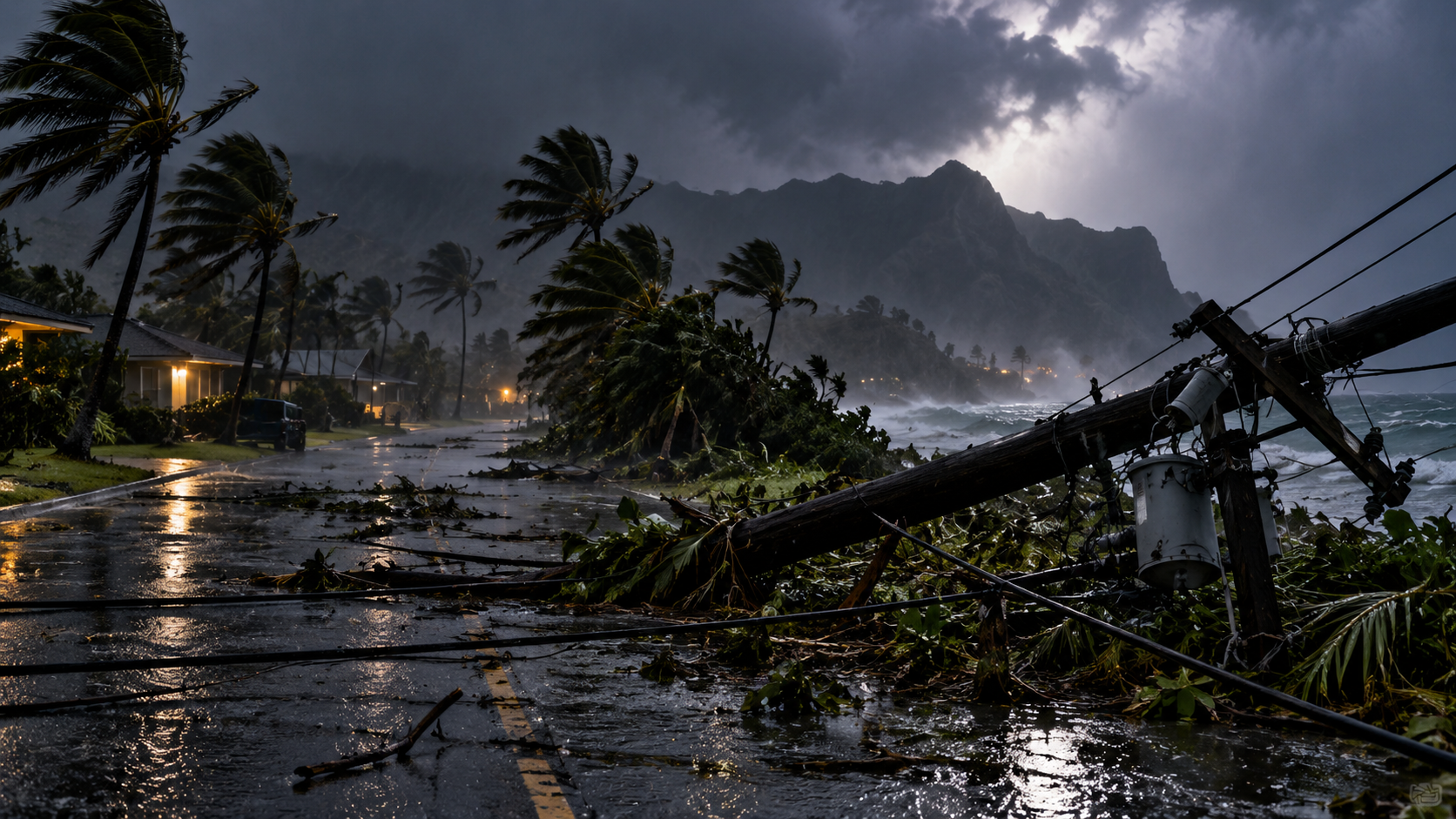 Hurricane Lowell Batters Hawaii as Almost Entire Island of Kauai Loses Power